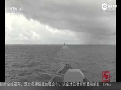 海军西太演习现场:052D神盾舰130舰炮对海狂