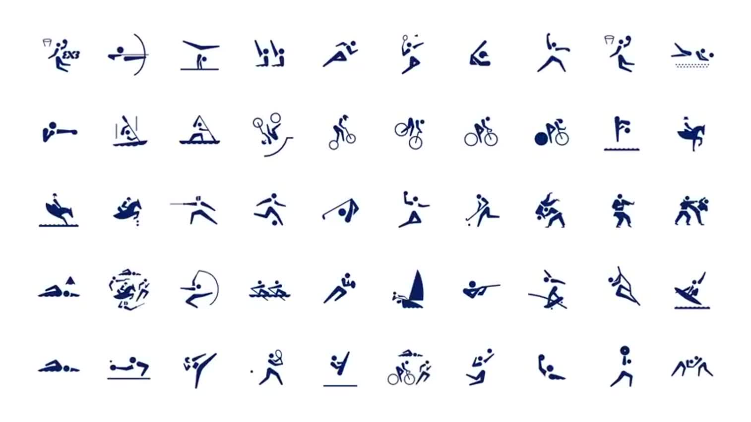 视频|2020东京奥运会首次使用动态图标