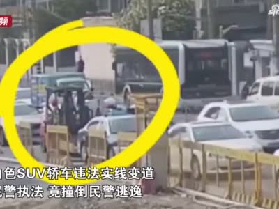 上海一男子驾车撞伤民警后逃逸：我是外国人急着相亲