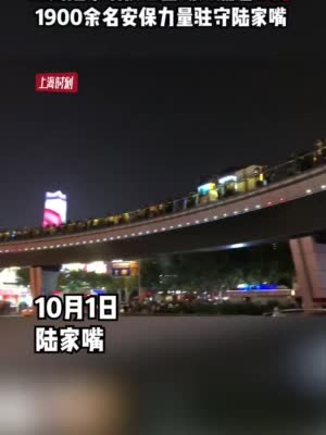 上海陆家嘴核心区域人流达6万 警方一晚驱离4架黑飞无人机