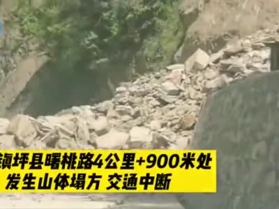 陜西鎮(zhèn)坪發(fā)生山體塌方交通中斷