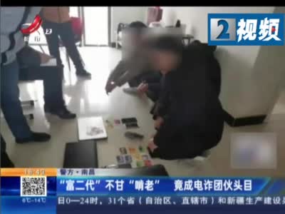 南昌一“富二代”不甘“啃老” 竟成电诈团伙头目
